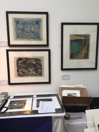 Aberystwyth Printmakers Stand 
at North Wales Print Fair